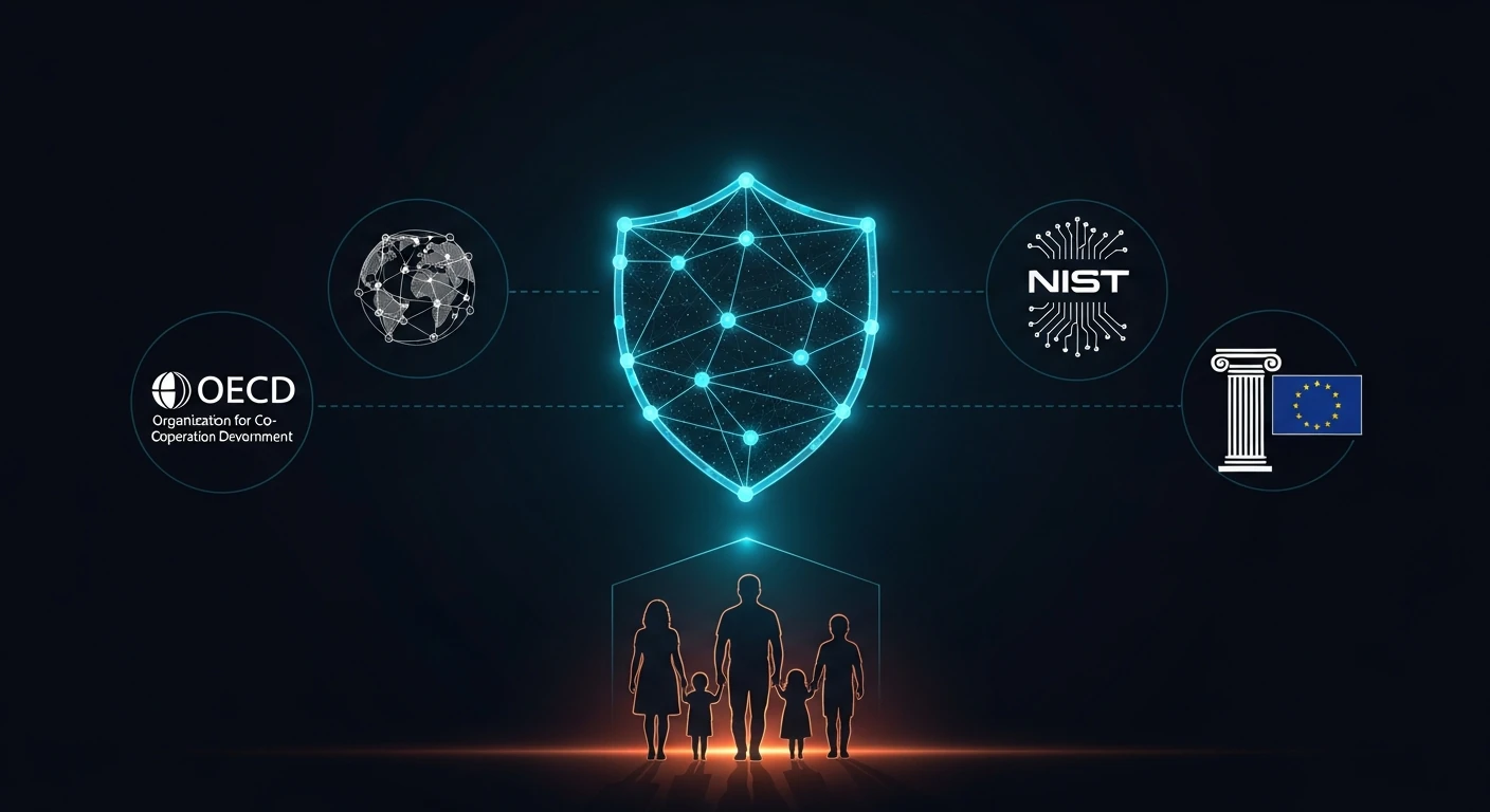 AI Trust and Compliance - OECD, NIST, Council of Europe, and EU frameworks protecting people
